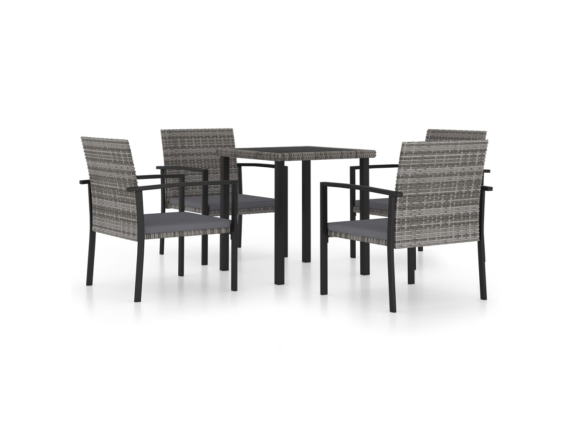 Dining Set, Dining Sets Vidaxl Cinzeto Rattan / Vime (n/a)