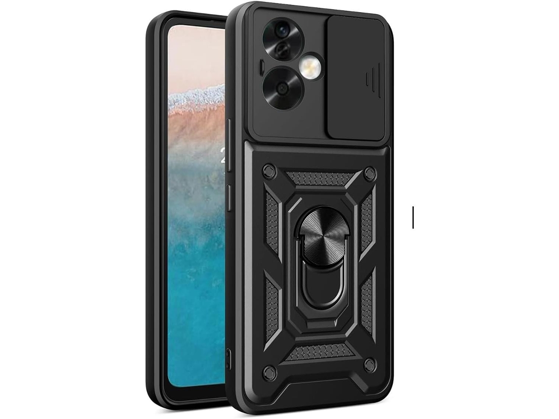 Lurelia Capa Reforçada Oppo Reno 11f / F25 Pro (5g), Suporte De Anel Magnético E Tampa Da Câmara