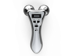 Massageador Facial Vibratório de Microcorrente 3d com Rolos, para Lifting Microcorrente, Massagem Faci Al Rotativa 4d em Formato Y. GOKOCO