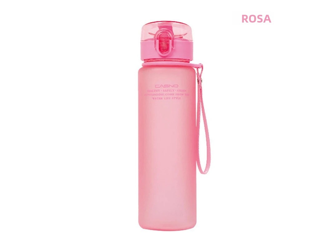 Garrafa de Água Esportiva Unissex, À Prova de Vazamentos e Livre de Bpa. MDUG (rosa 560ml)