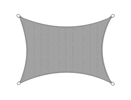 Toldo Solvision Hs9 200X300Cm Retangular Cinzento Pead SOL ROYAL