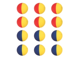 Bolas De Golfe De Alta Elasticidade Para Prática E Competição Com Design Bicolor E Números 12pcs Matte