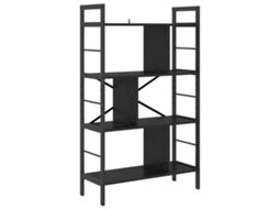Estante em Carvalho Preto com Madeira Processada MAISON EXCLUSIVE (75x30x123.5 cm)