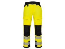 Calças Com Arnês De Alta Visibilidade Pw3 | Trabalho Em Altura Amarillo/negro / 44