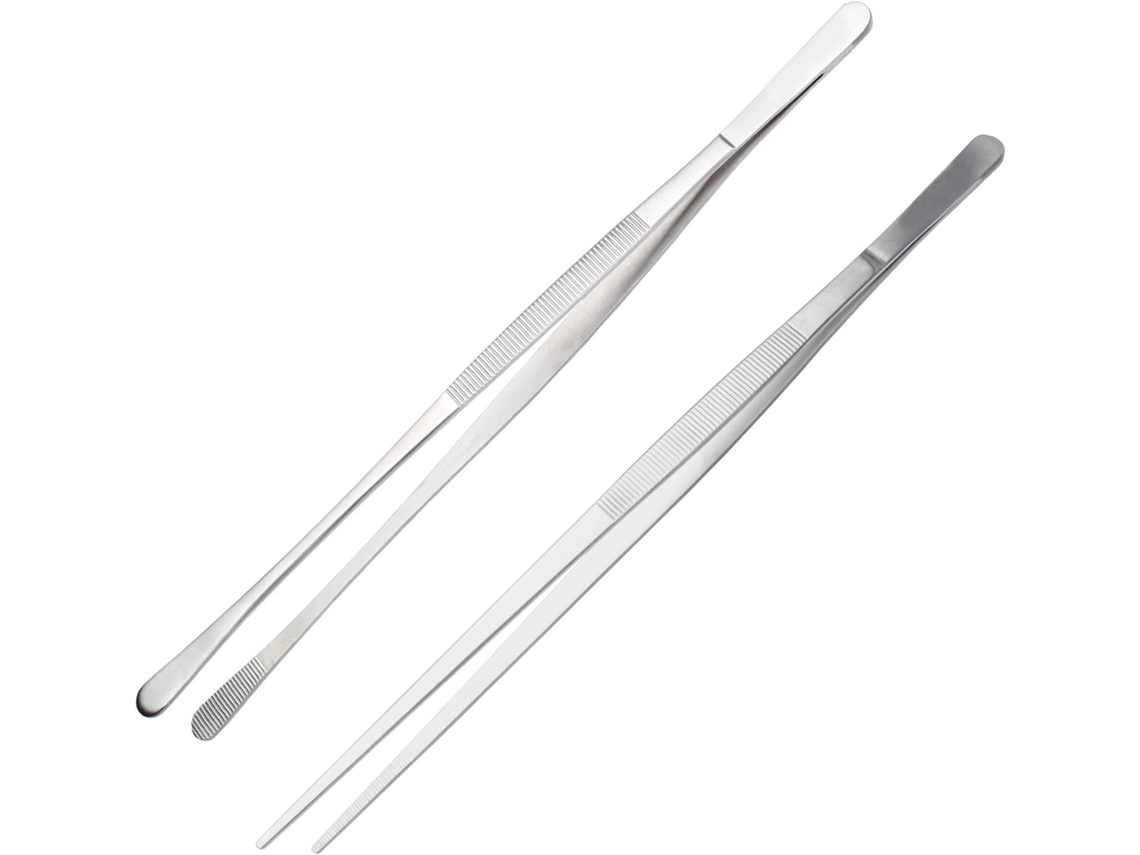 Ferramentas De Precisão Culinária, Pinças De Aço Inoxidável Pinças Com Dicas Redondas E Retas, Aprimore Sua Experiência De Cozimento E Panificação, Ut