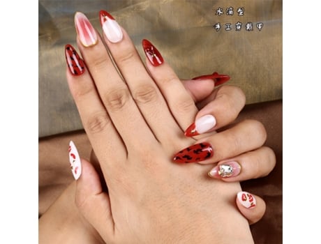 Handgefertigte Nagelkunst, Rosafarbene Nägel, Requintado E Luxuoso Nagelspitzen Ao Estilo Francês. Elisefashion