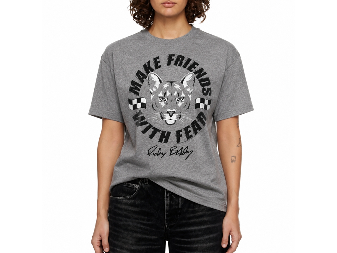 Rockinstone Talladega Nights Movie Make Friends Heather Graphite Adult T-shirt Size:m