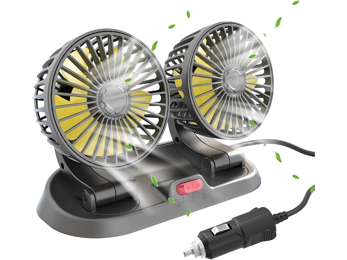 Ventilador Duplo Usb Para Carro, Carro