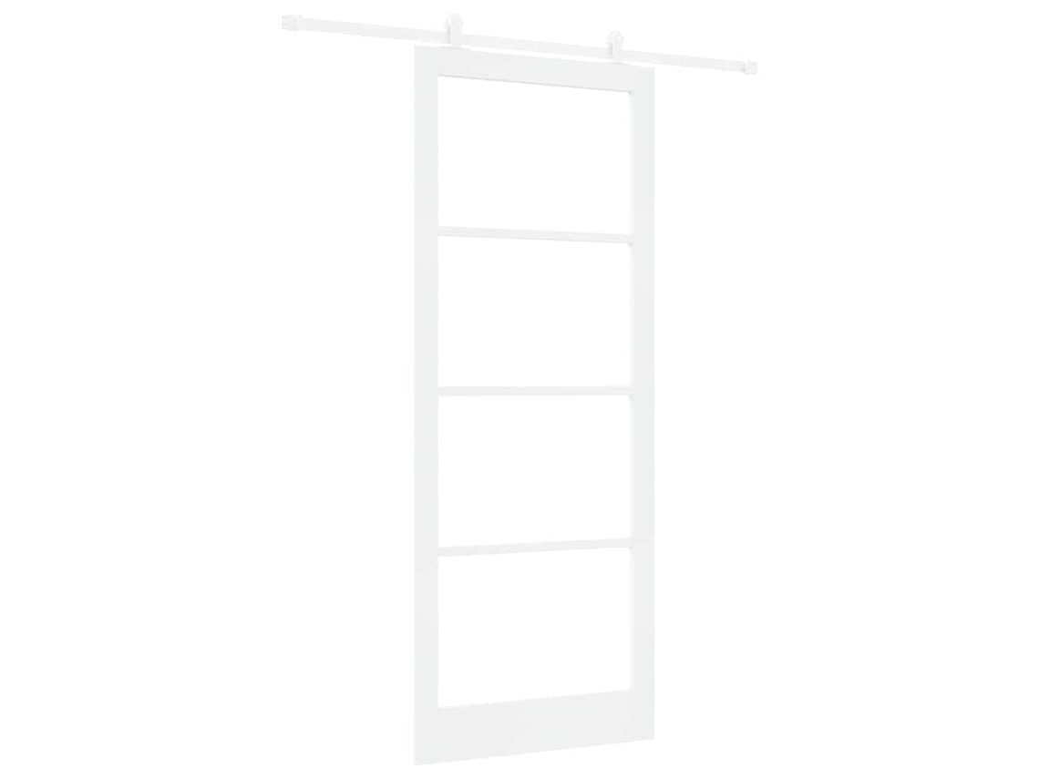 Conjunto 1 Porta Moderna Vidaxl Branco Madeira De Pinho Maciça (93 X 232 Cm)