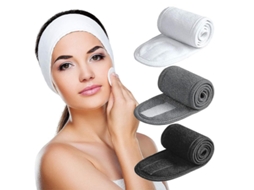 2026 cinta de Cabelo de Spa, 3 Pacotes Ultra Suaves Ajustáveis para Limpeza Facial com Fecho de Velcro, Microfibra Elástica
