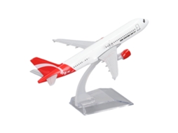 Primerox modelo de Avião Comercial de Liga com Suporte Simulado Brinquedo para Estudo e Decoração