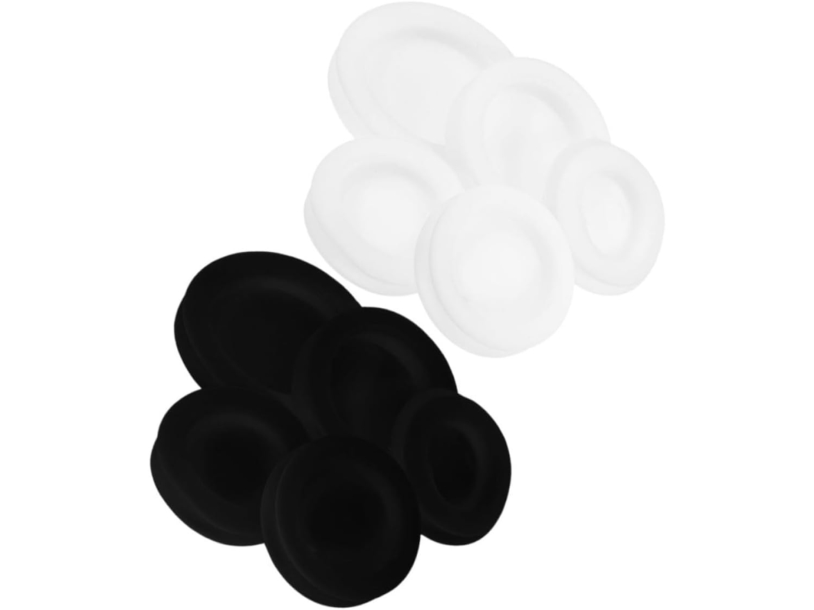 Ciieeo 10-tampas De Borracha Redondas Reposição Para Cofrinhos E Caixas Poupança, Vedação Segura E Versátil, Cores Preto