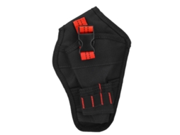 Bolsa Portátil De Cintura Para Furadeira De Tela Oxford Mini Com Suporte E Armazenamento Preto E Vermelho