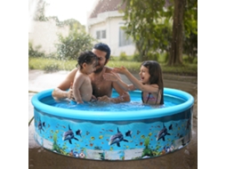 Piscina De Plástico Duro Sem Inflar Plegable Redonda Para Bebés Niños Adultos Familiar Equipo De Natación
