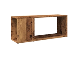 Tv Cabinet, Tv Cabinets Vidaxl Marrom Madeira Processada (80 X 24 X 32 Cm)