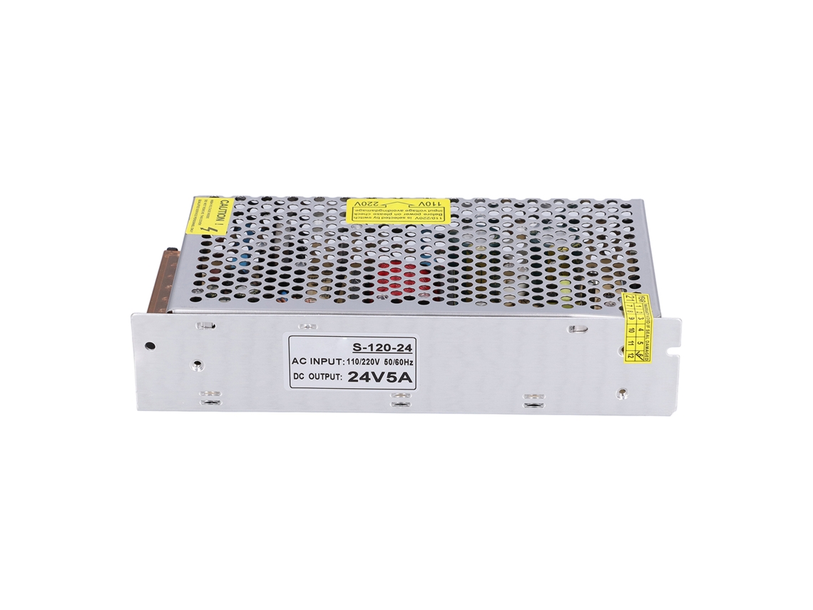 Fonte de Alimentação de Comutação 24V/5A 120W Proteção | S/MARCA