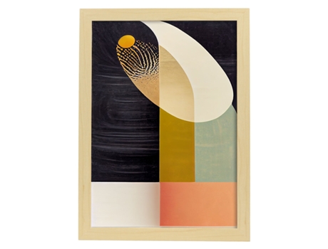 Placa De NACNIC Em Estilo De Orbe Abstrato Ilustrações Artísticas Impressionantes E Modernas Em Cores Para Estrutura De Madeira A4