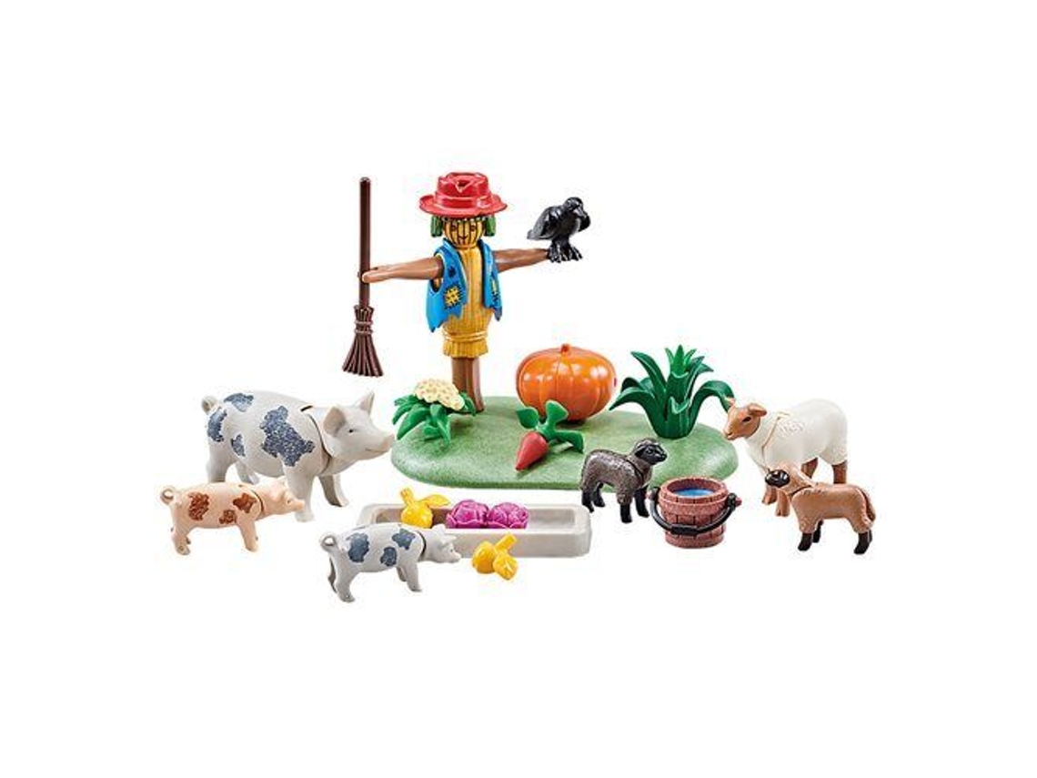 PLAYMOBIL 9832 Animais Da Quinta e Espantalho (4 anos -