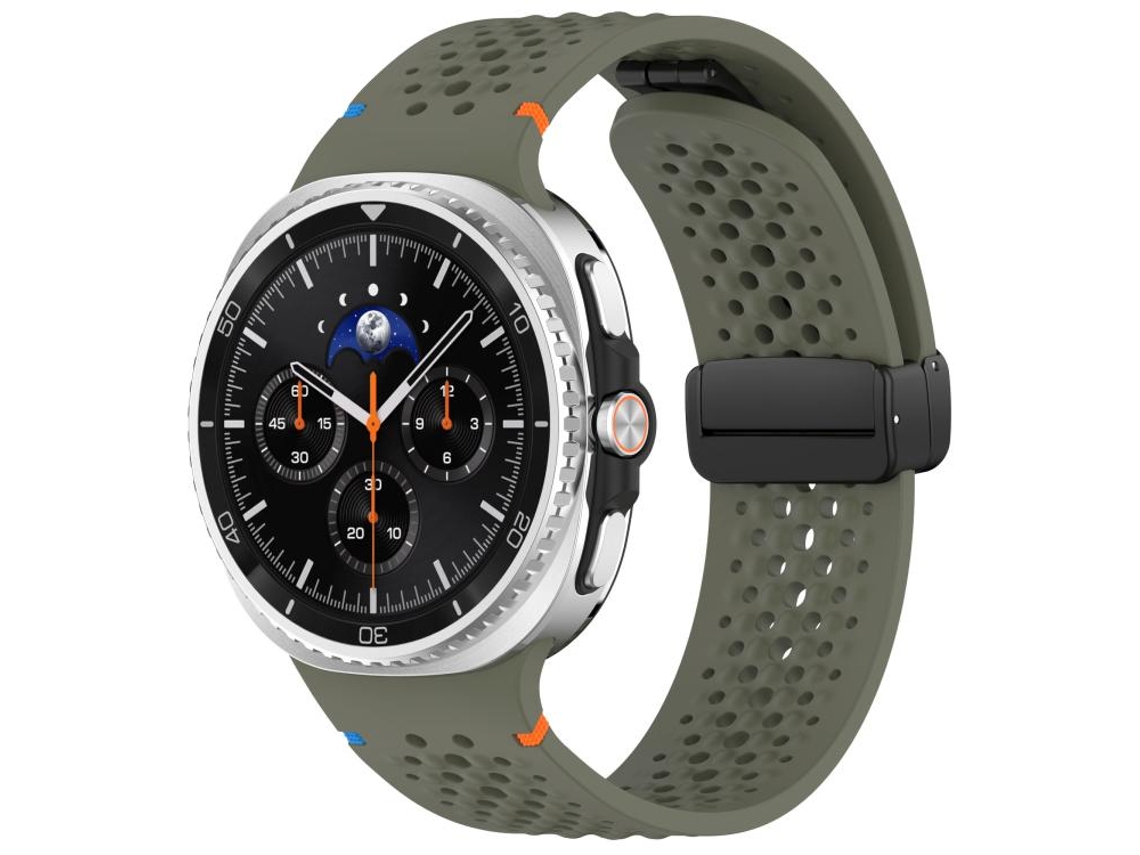 Bracelete Respirável para Samsung Galaxy Watch 8 / 8 Classic XIAOMOYU Silicone com Padrão Colmeia e Fivela Magnética