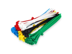 Cable Ties Coloridos 200mm, 8 Polegadas, Reutilizáveis Vermelho/amarelo/verde/azul/preto/branco 100 Unidades