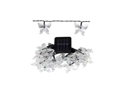 Luz Solar Cordão Borboleta 20/30/50 Led Luz de Jardim para Decoração Exterior de Quintal