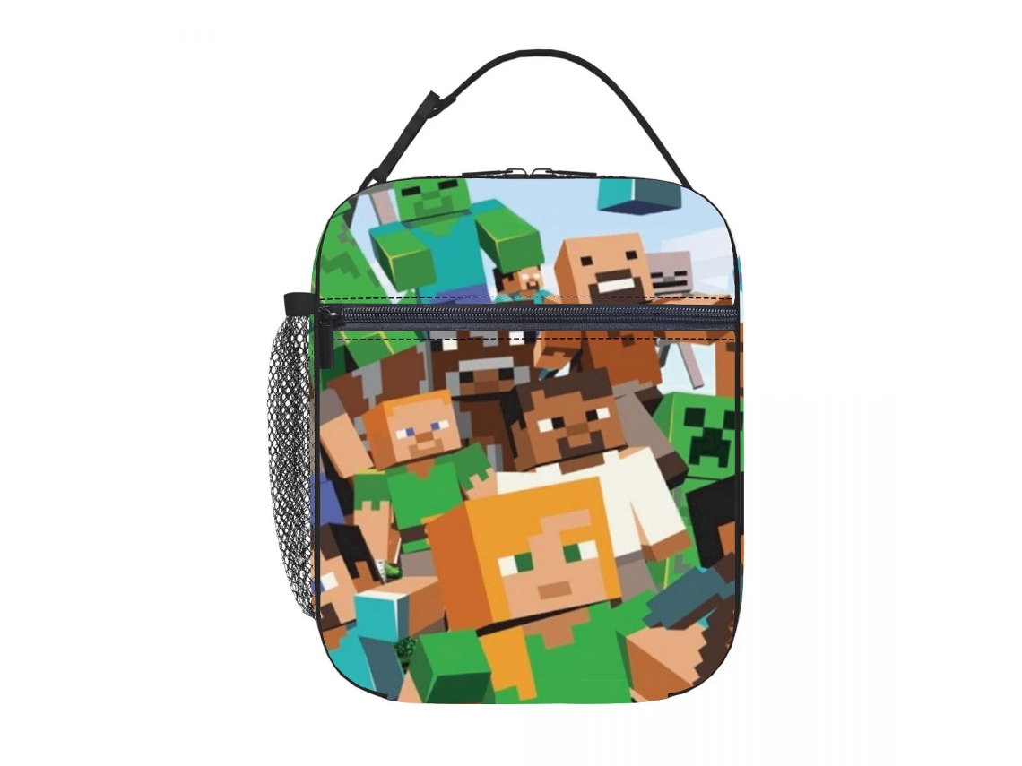 Lancheira para escola primária, Lancheira infantil, Bolsa térmica portátil, Bolsa de armazenamento para acampamento ao ar livre, Forty EC Aquaforge