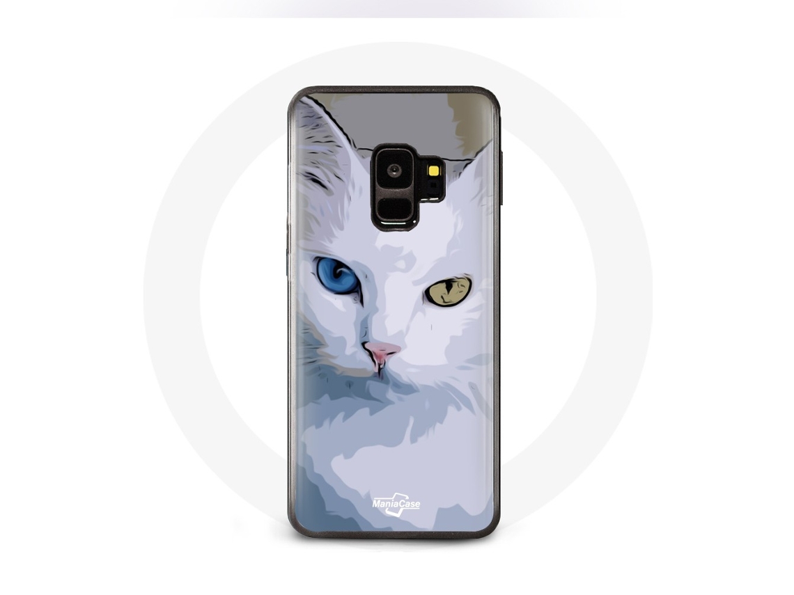 Capa para Samsung galaxy S9 plus Van turco olho gato olho azul olho amarelo