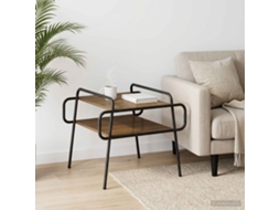 Vidaxl Mesa De Centro Carvalho Arttisan 60 X 60 X 51 Cm