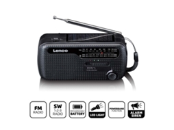 Rádio com célula solar AQUAFORGE, gerador manual 2000mah, lanterna, laranja