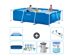 Intex Piscina Com Estrutura Retangular - 300x200x75 Cm - 7-peças S30213