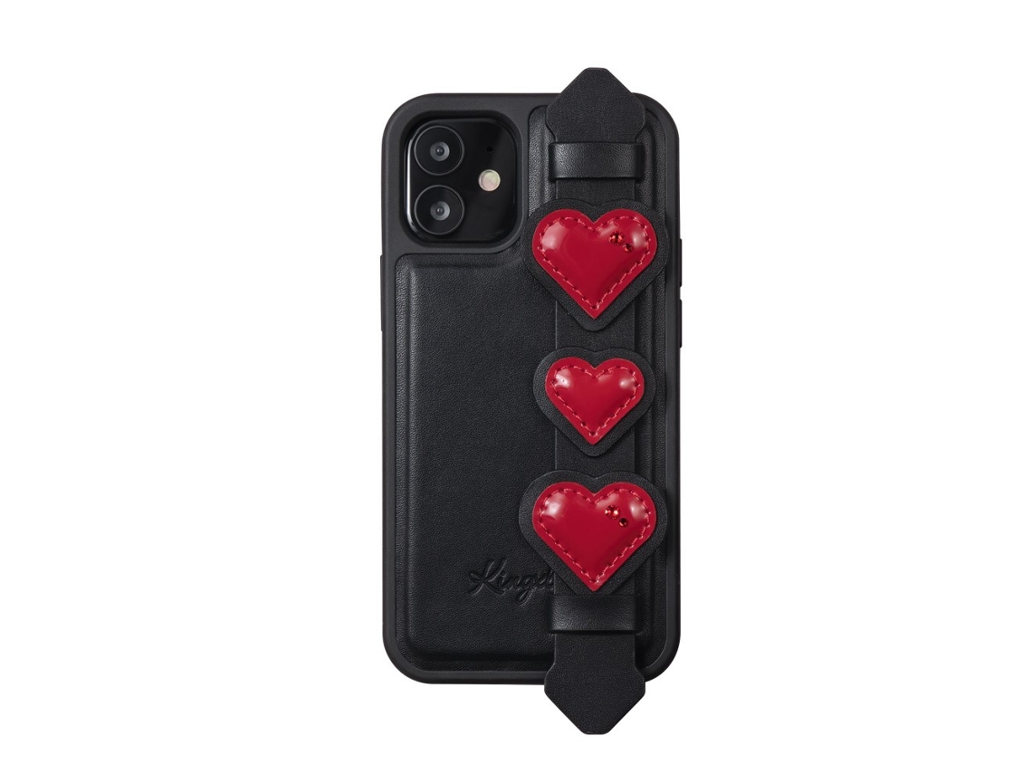 Capa Pega Para Iphone 12 Mini Kingxbar Pele Sintética Preto