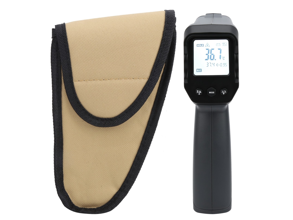 Termômetro infravermelho digital YURU DT8011E para alta temperatura, 50℃ a 1100℃, não contato | S/MARCA