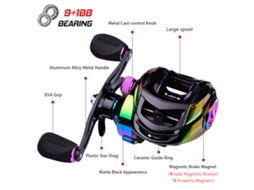 Molinete de Pesca Bb Bearing 7.2:1 High Speed