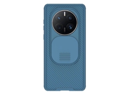 Capa Nillkin para Huawei Mate 50 Pro, Proteção Fina e Durável, Tampa Deslizante para Lentes, Azul