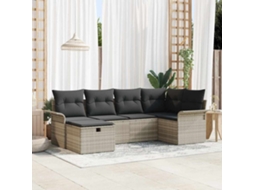 Vidaxl Conjunto De Sofá De Jardim 6 Unid. Rattan Sintético