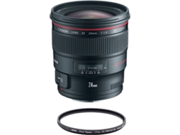 Objetiva CANON EF 24mm F1.4L II USM + HOYA 77mm PRO 1D Protetor (Encaixe: Canon EF)