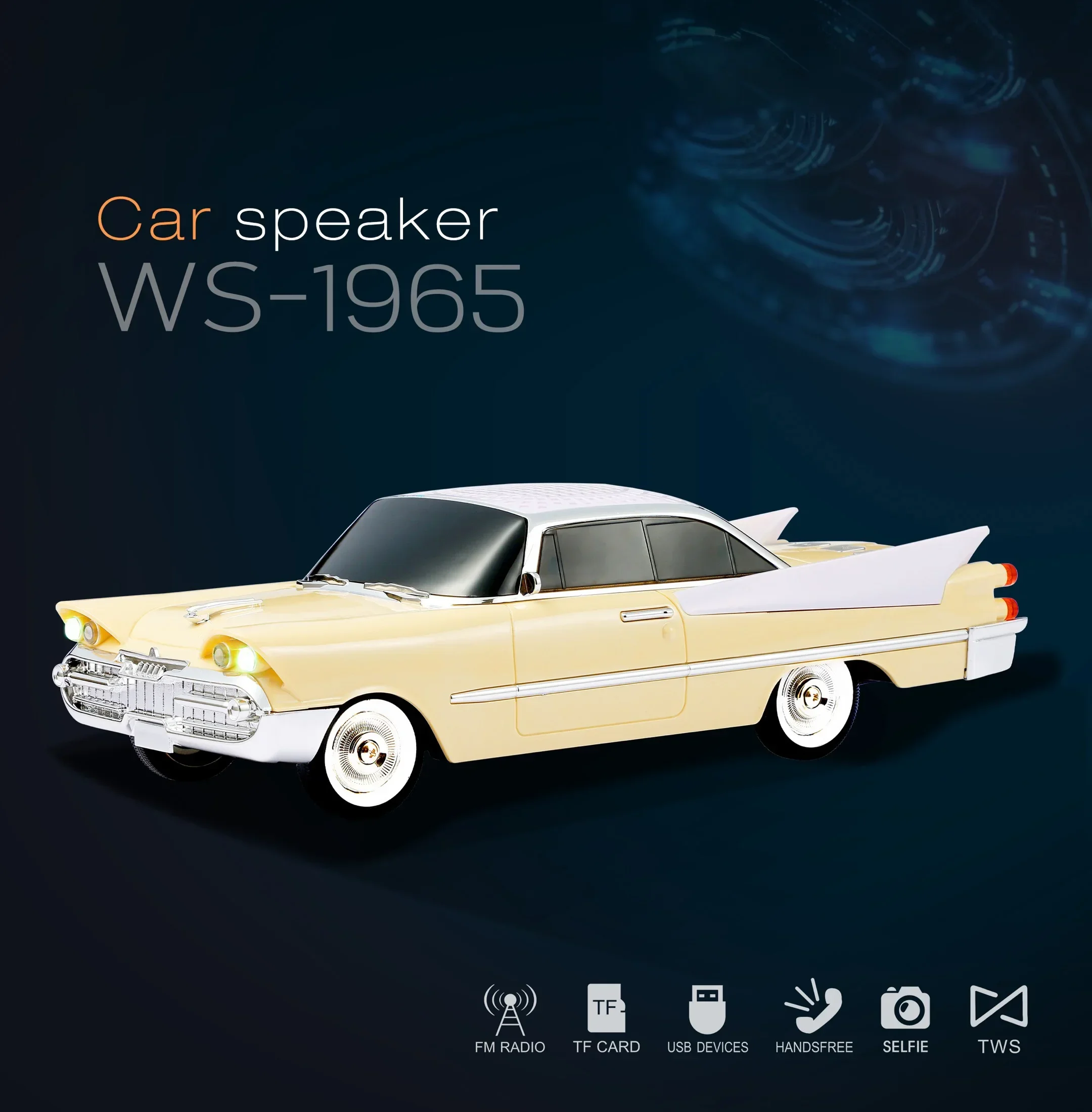 Caixa De Som Bluetooth (marrom Claro) Com Subwoofer, Compatível Com Pen Drive Usb, Cartão Tf E Rádio Fm.