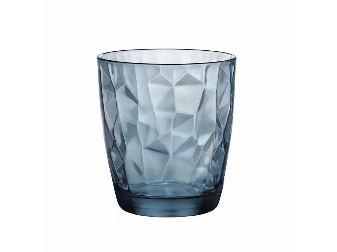 Copos DOF diamante azul bandeja 39 cl 6 BORMIOLI