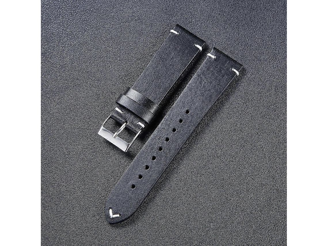 Pulseira Universal De Couro Encerado Retrô Com Mudança De Cor Hb001, Tamanho: 18 Mm