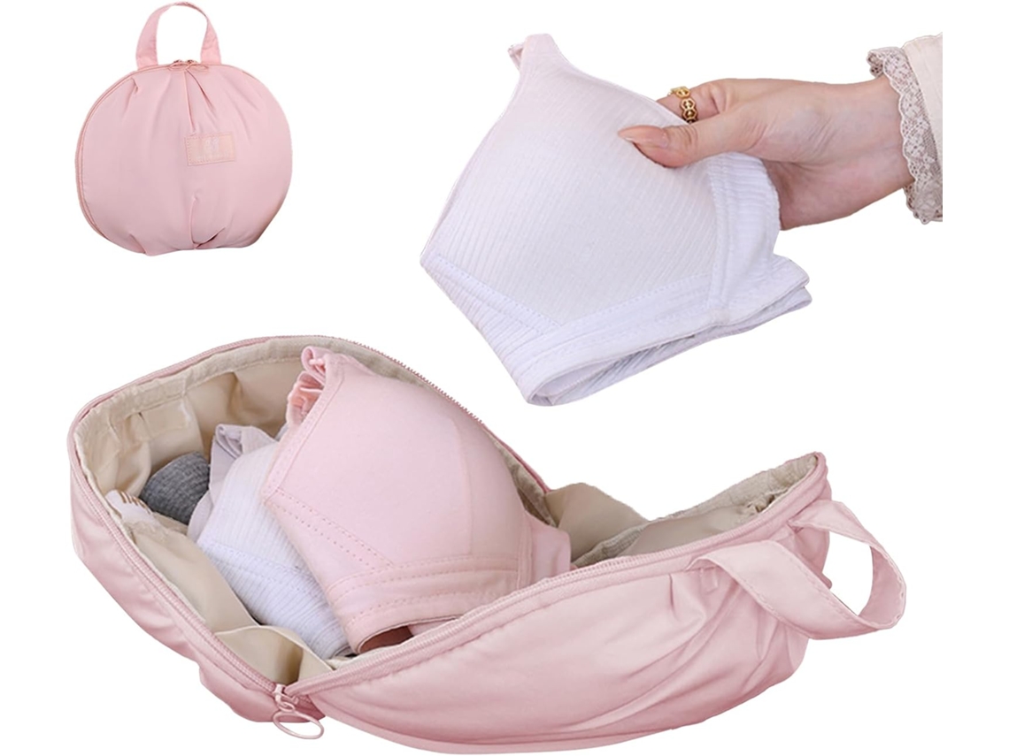 Bolsa Organizadora De Roupas Íntimas Com Compartimentos Para Guardar