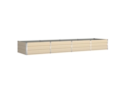 Conjunto 1 Vaso De Jardim Vidaxl Branco Aço (385 X 100 X 45 Cm)