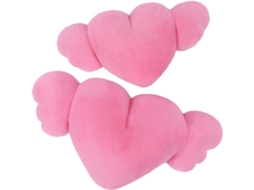 Almofada Generico Heart Angel 2 Almofadas de Encosto Cabeça em Formato Coração para Carro Pescoço CHABERLU