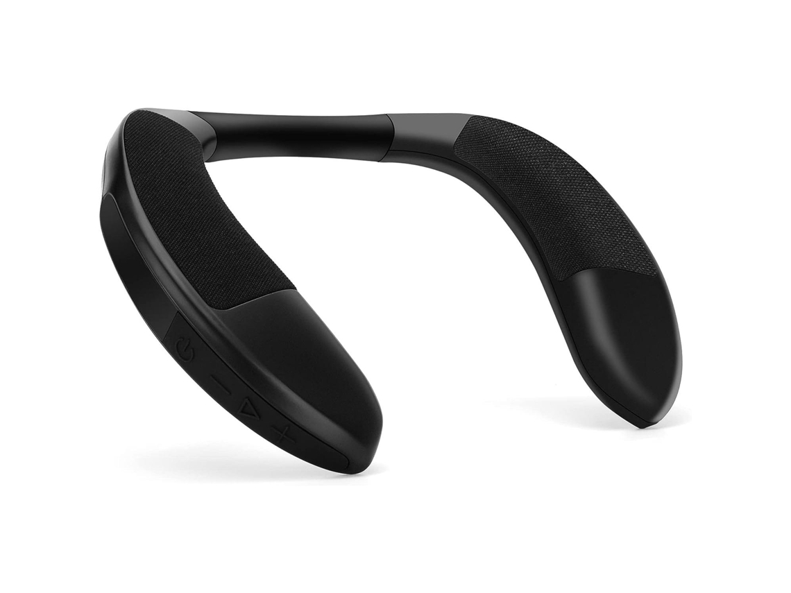 Caixa De Som Bluetooth Com Faixa De Pescoço Mdug | Preta | Portátil | 10 Horas De Reprodução