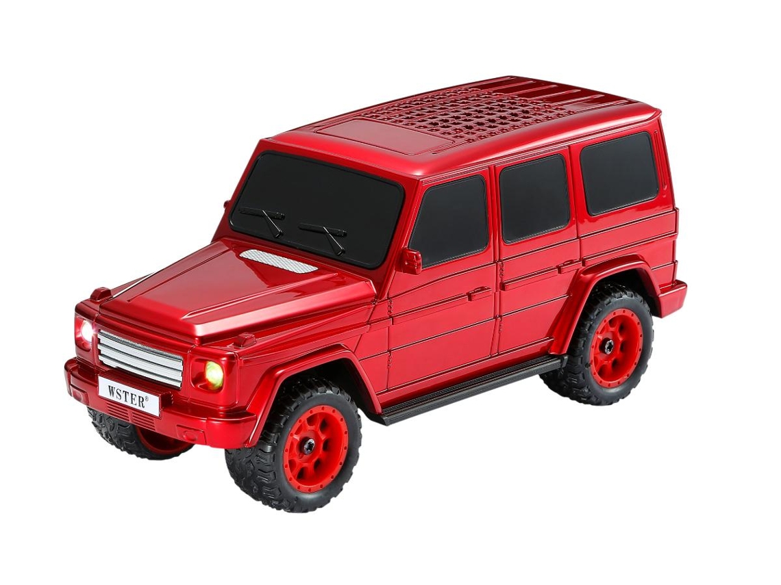 Alto Falante Bluetooth Estiloso Para Carro Suv Com Tws Fm Radio E Potente Som De 8w Vermelho PAPRIKA