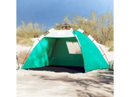 Vidaxl Tenda Praia 2 Pessoas Libertação Rápida Impermeável Verde Mar