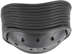 Protetores De Queixo Pretos Para Capacete, Feitos De Plástico Flexível E Resistente.