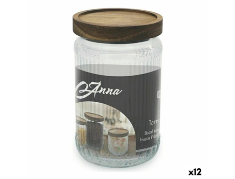 Frasco Anna Vidro 950 ml 10 x 16 cm (12 Unidades)