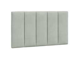 Almofadão de cabeceira VIDAXL Cinzeto Veludo (90 x 3 x 45 cm)