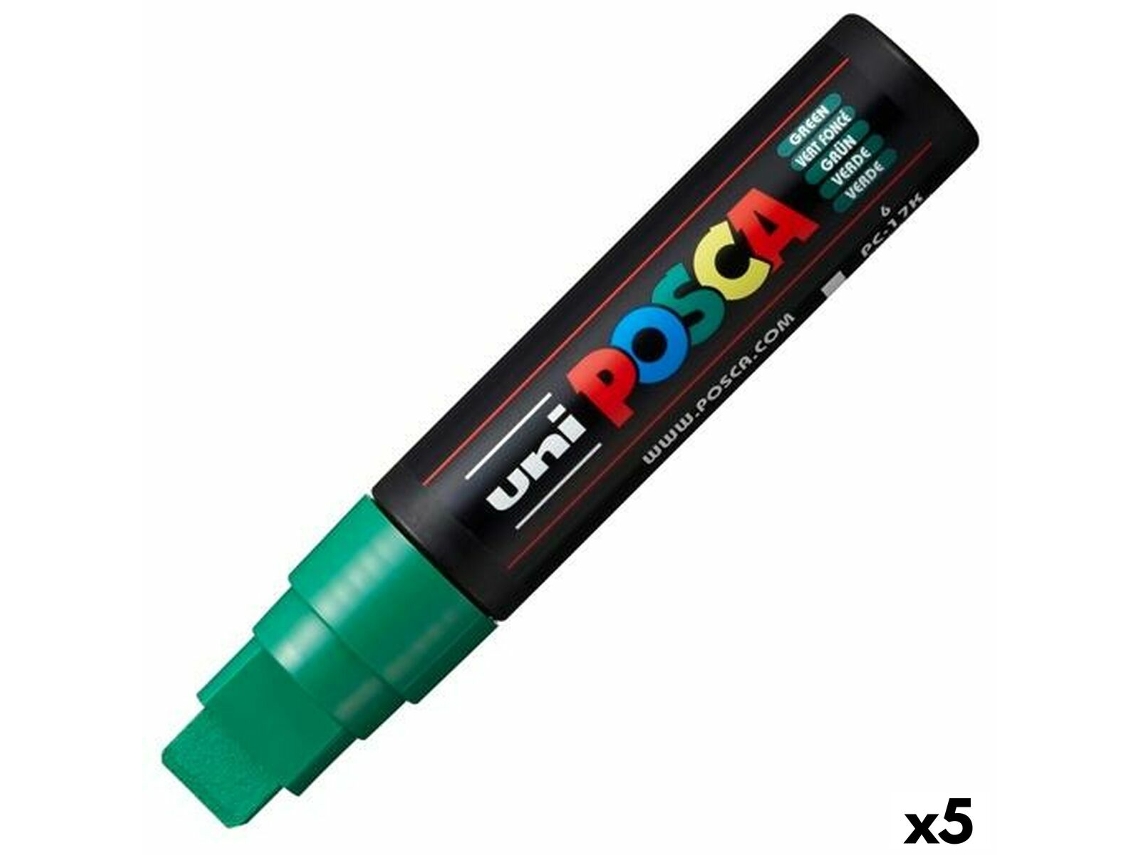 Marcadores POSCA Pc-17K Verde 5 Unidades