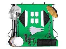 Kit De Iluminação Para Fotografia, Estrutura De Suporte Para Softbox, 3 Peças De Fundo,kit De Estúdio Fotográfico 36 Oem